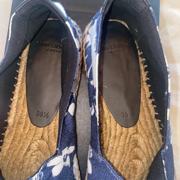 NWT Saint Laurent Hibiscus Print espadrilles - Picture 9 of 14